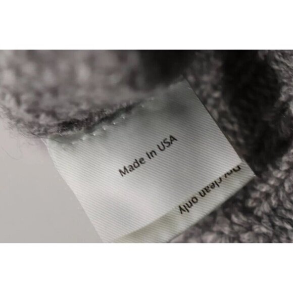 3.1 Phillip Lim Women’s Medium Gray Cable Knit Cashmere Cardigan Button Sweater - Picture 5 of 9